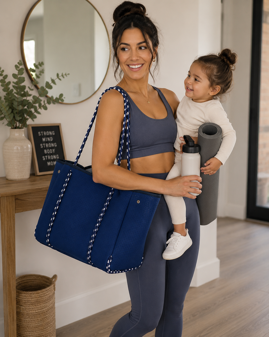 Silent Navy Luxury Tote Bag