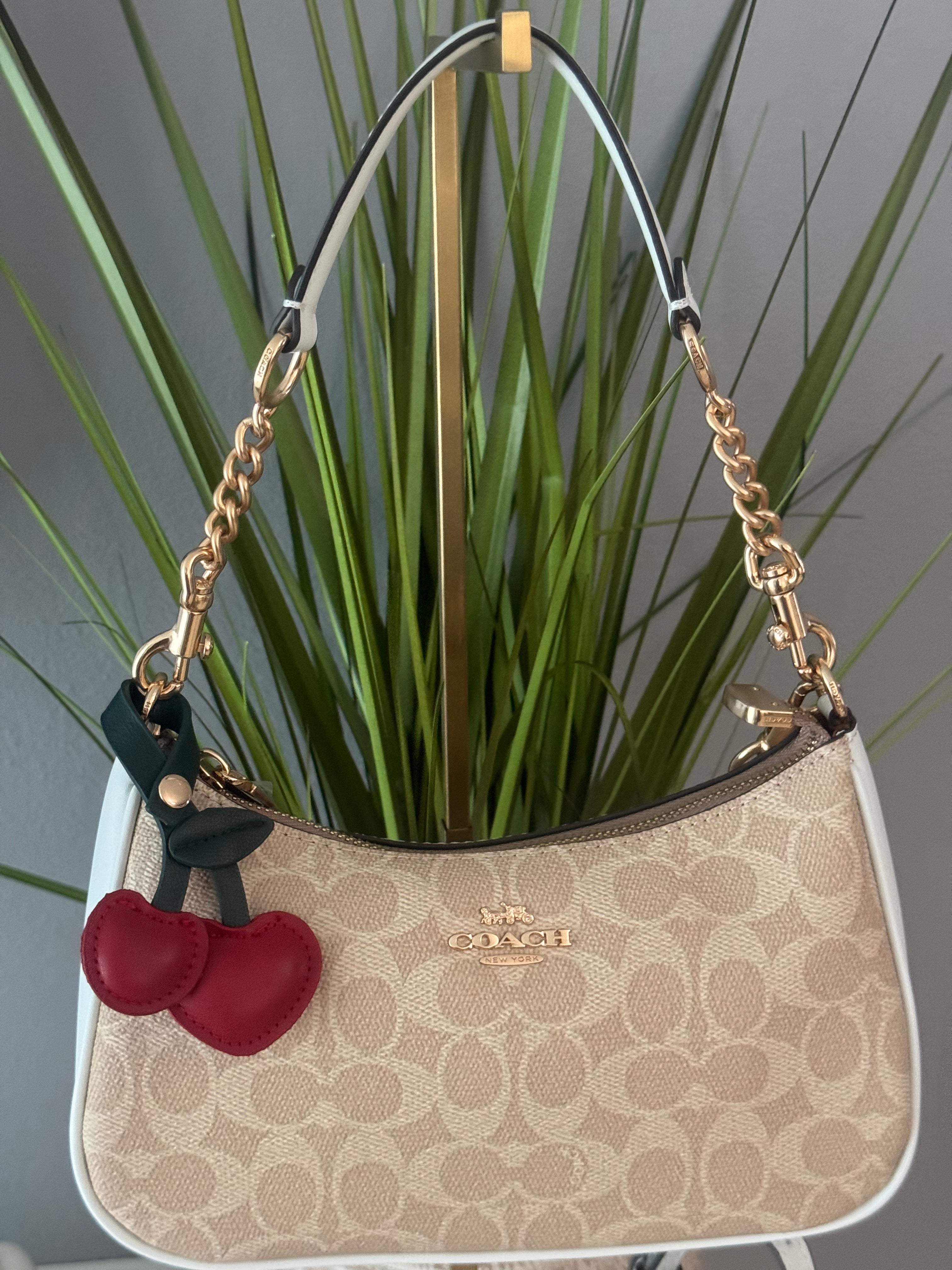 Cherry POP Leather Charm