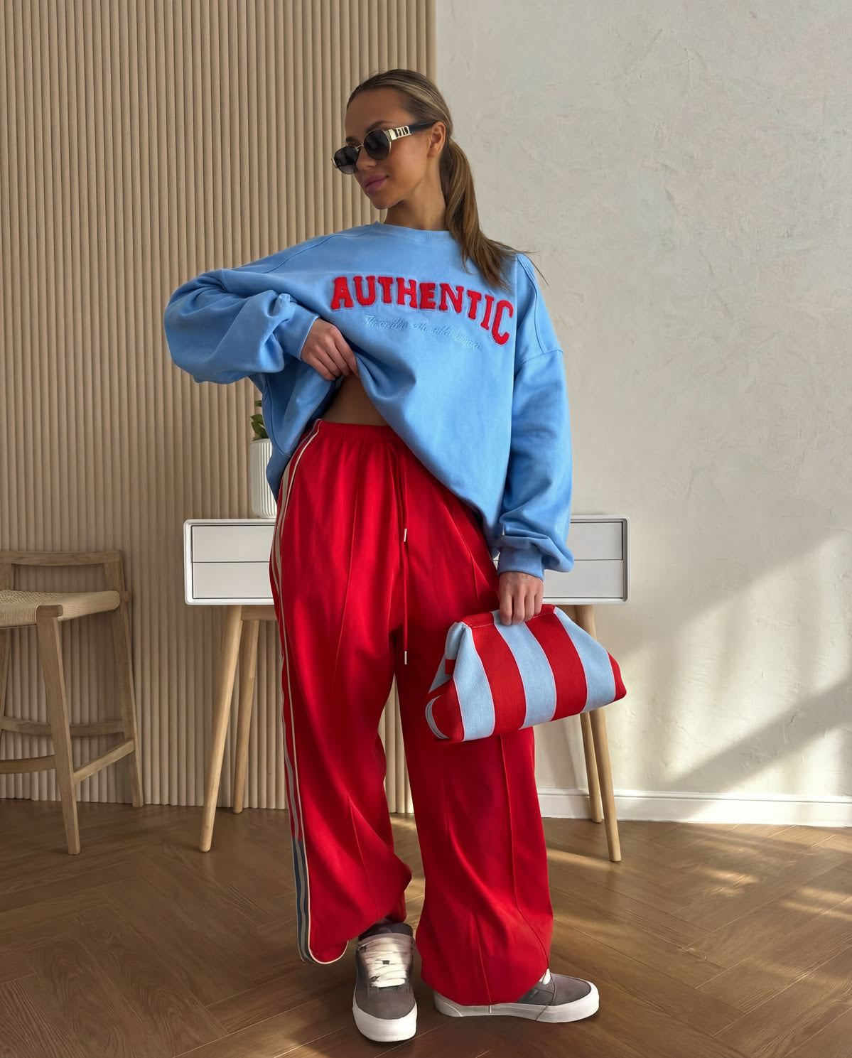 Iconic Stripe Pouch