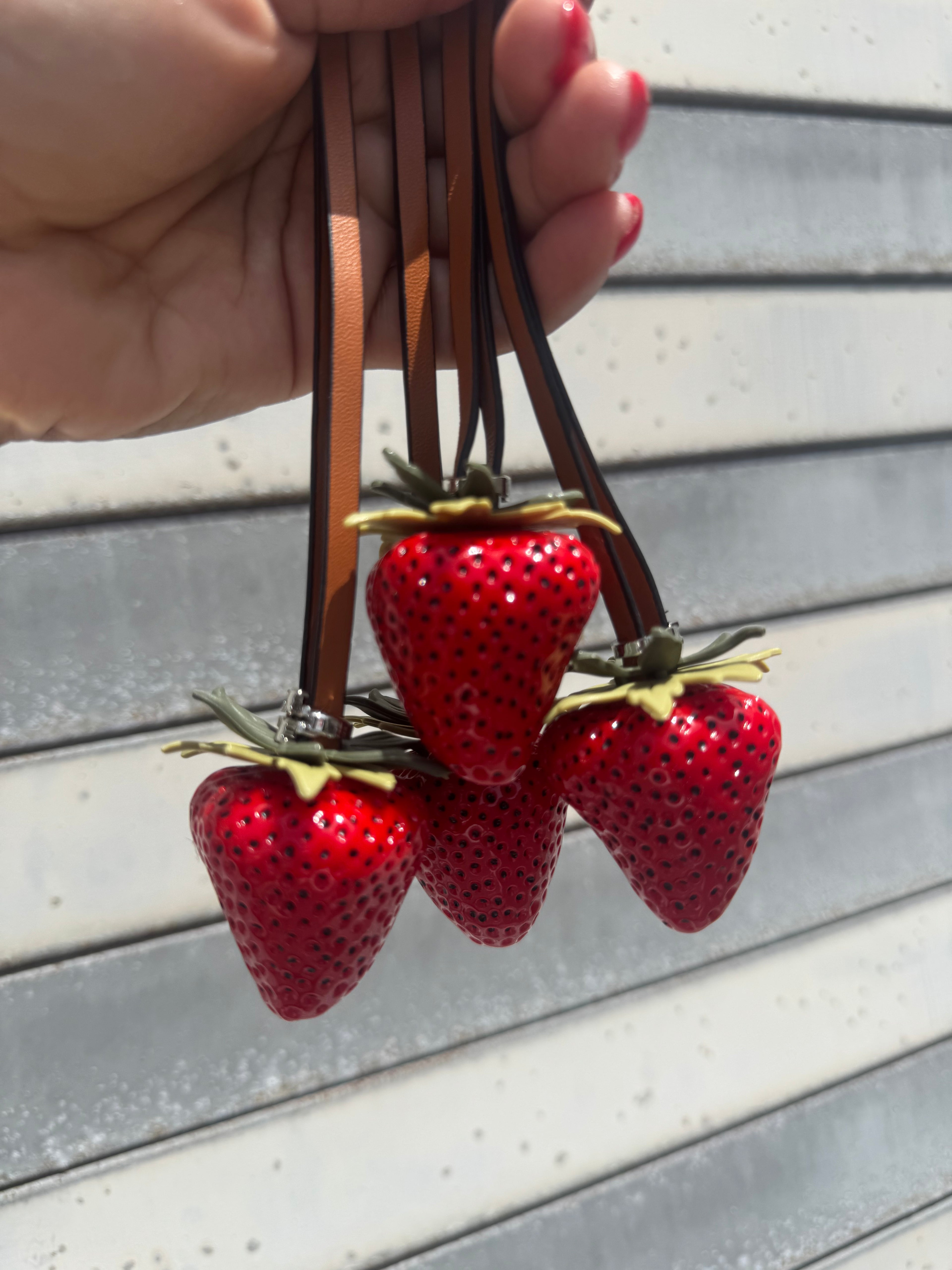Strawberry Bag Charm