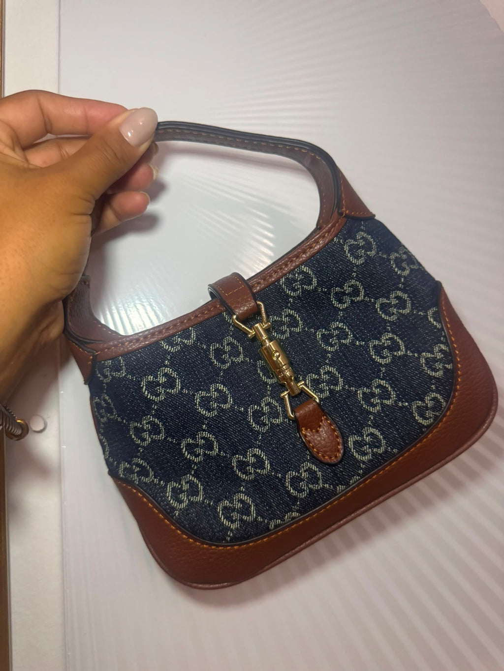 GG Denim Luxury Handbag