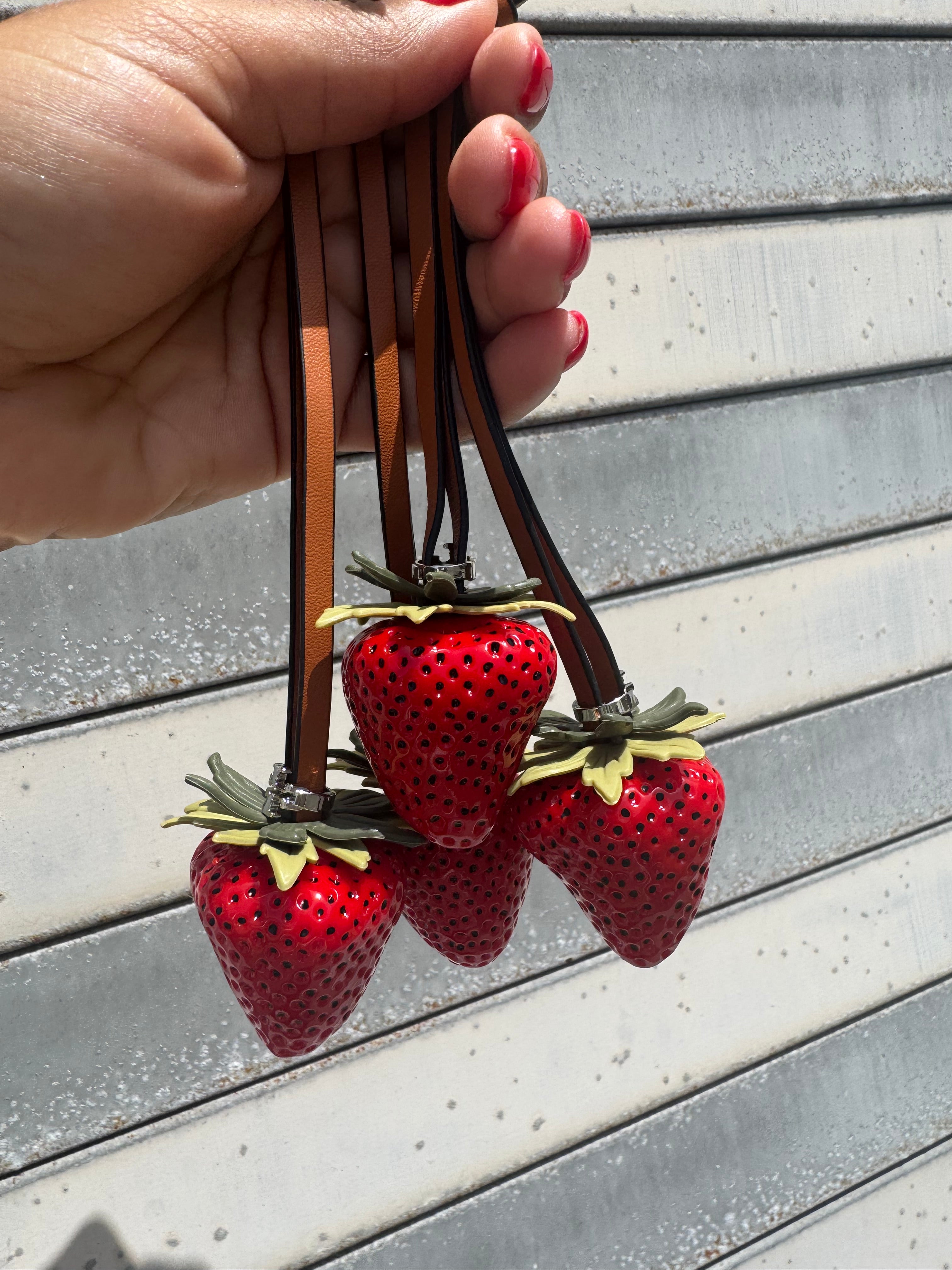 Strawberry Bag Charm
