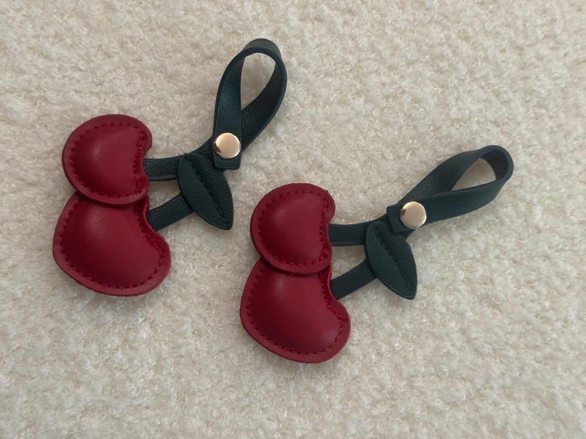 Cherry POP Leather Charm