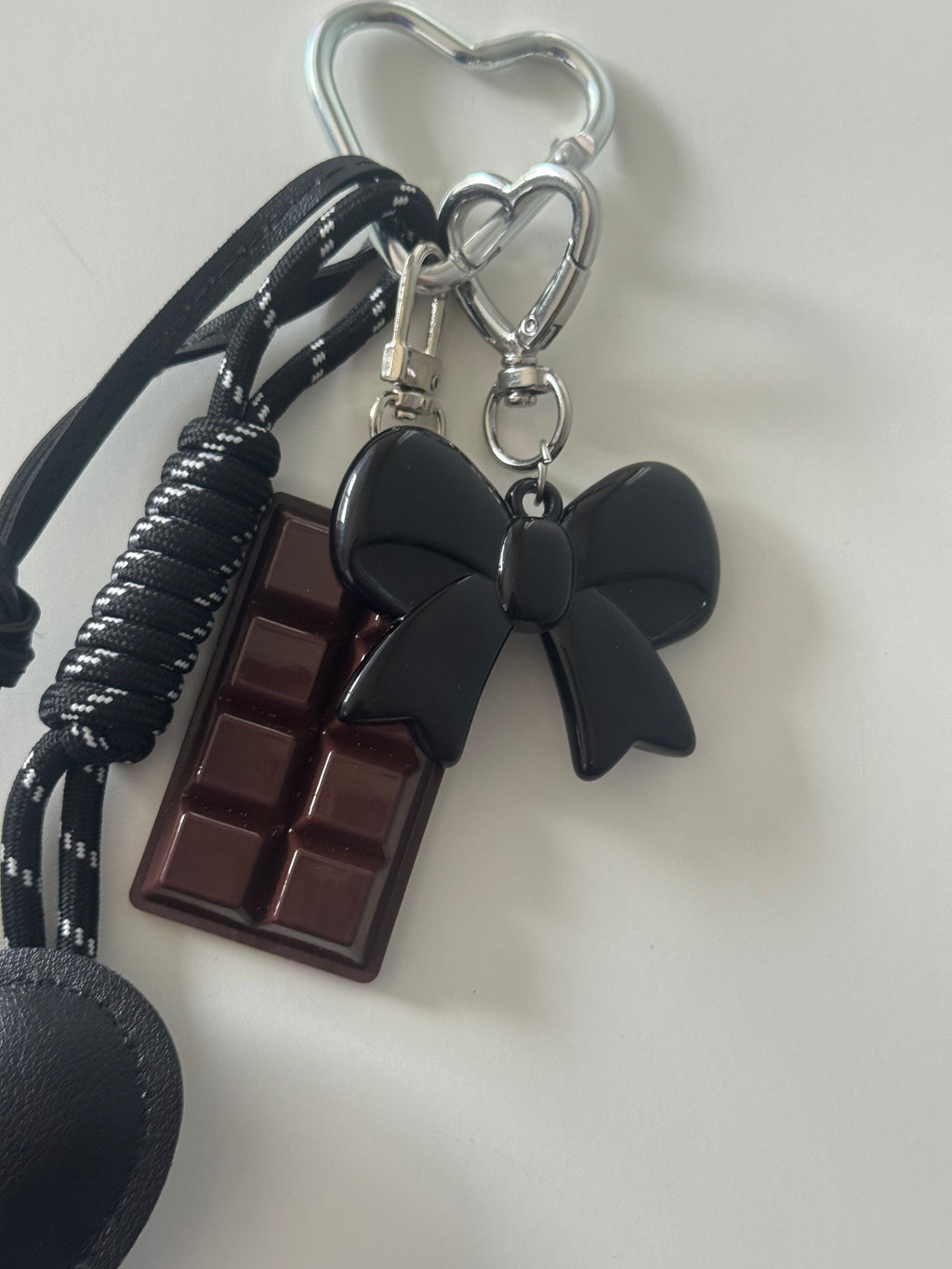Black Cocoa Charm Bag