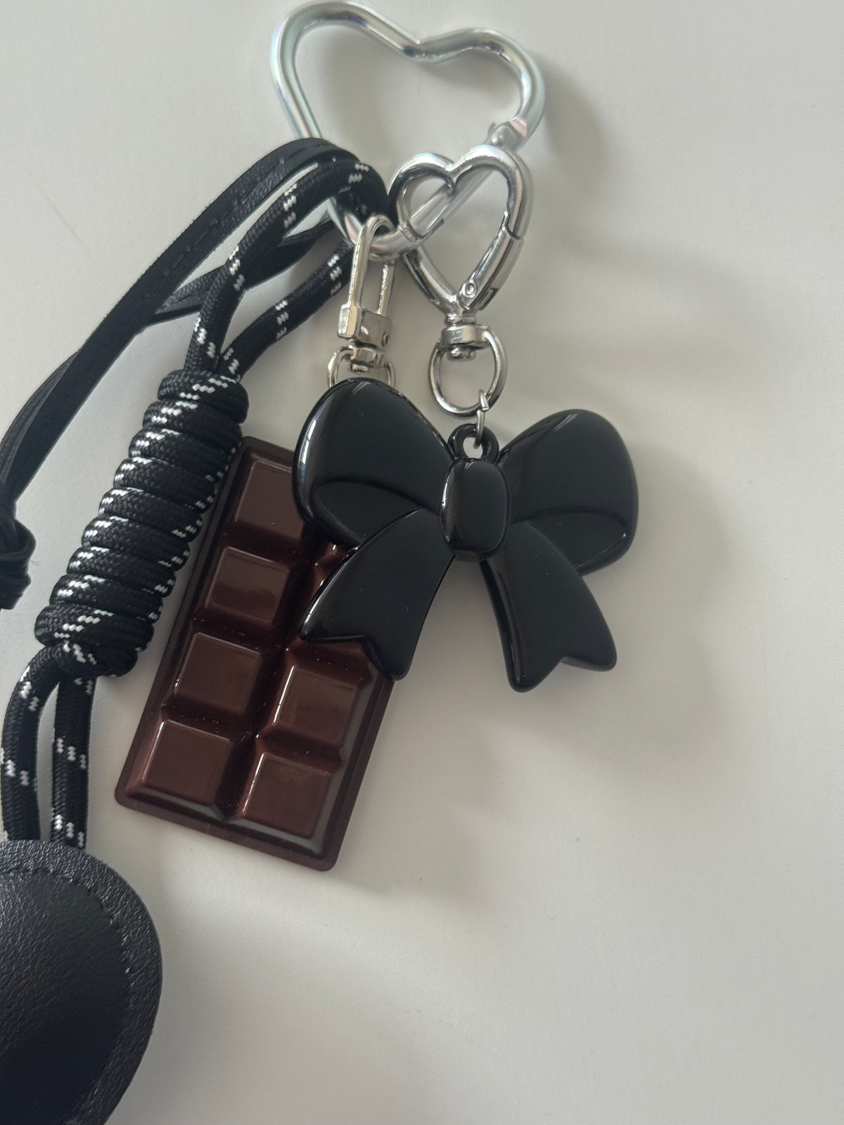 Black Cocoa Charm Bag