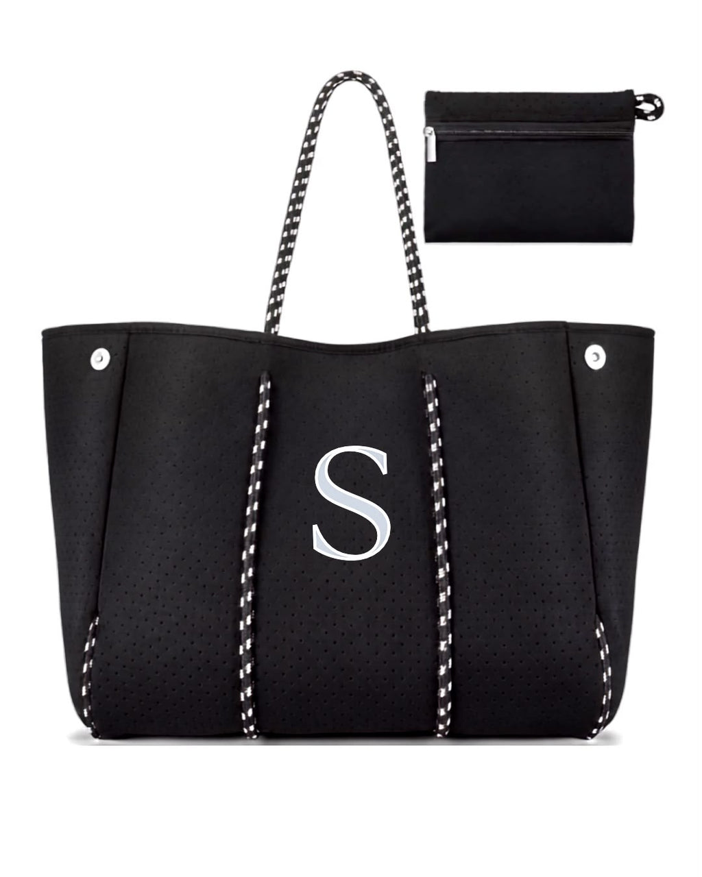 Silent Black Luxury Tote Bag