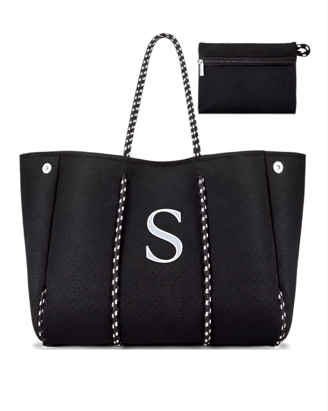 Silent Black Luxury Tote Bag