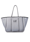 Serene Gray Luxury Tote Bag