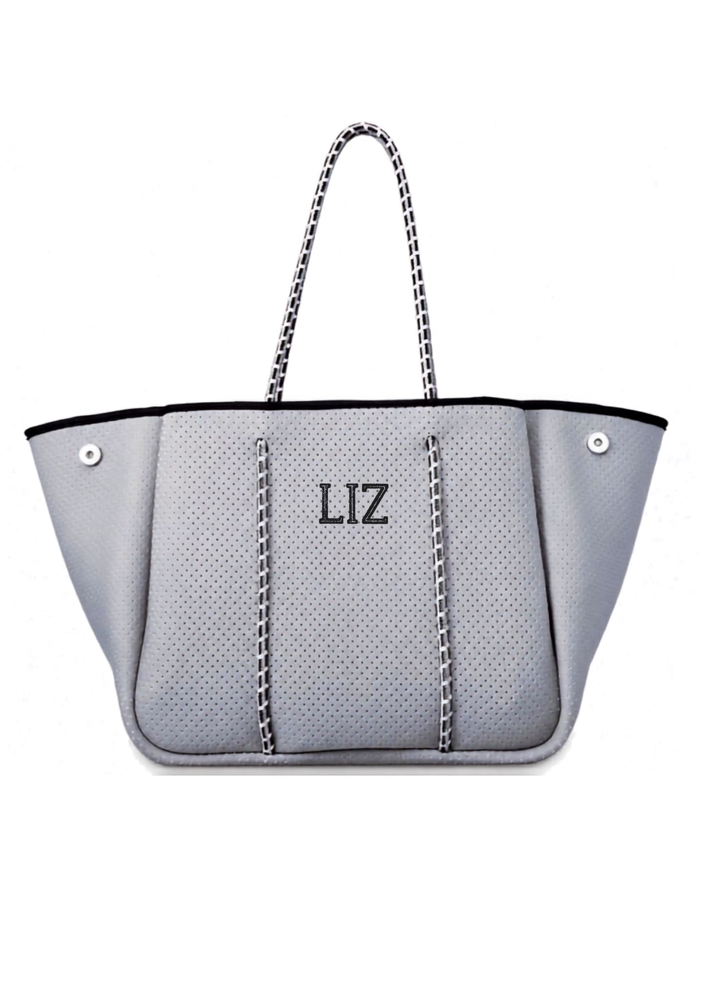 Serene Gray Luxury Tote Bag