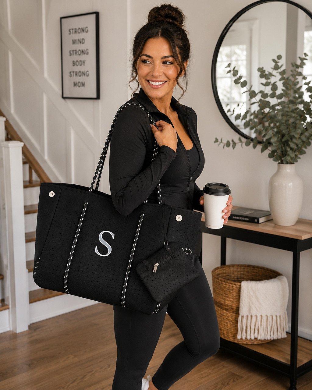 Silent Black Luxury Tote Bag